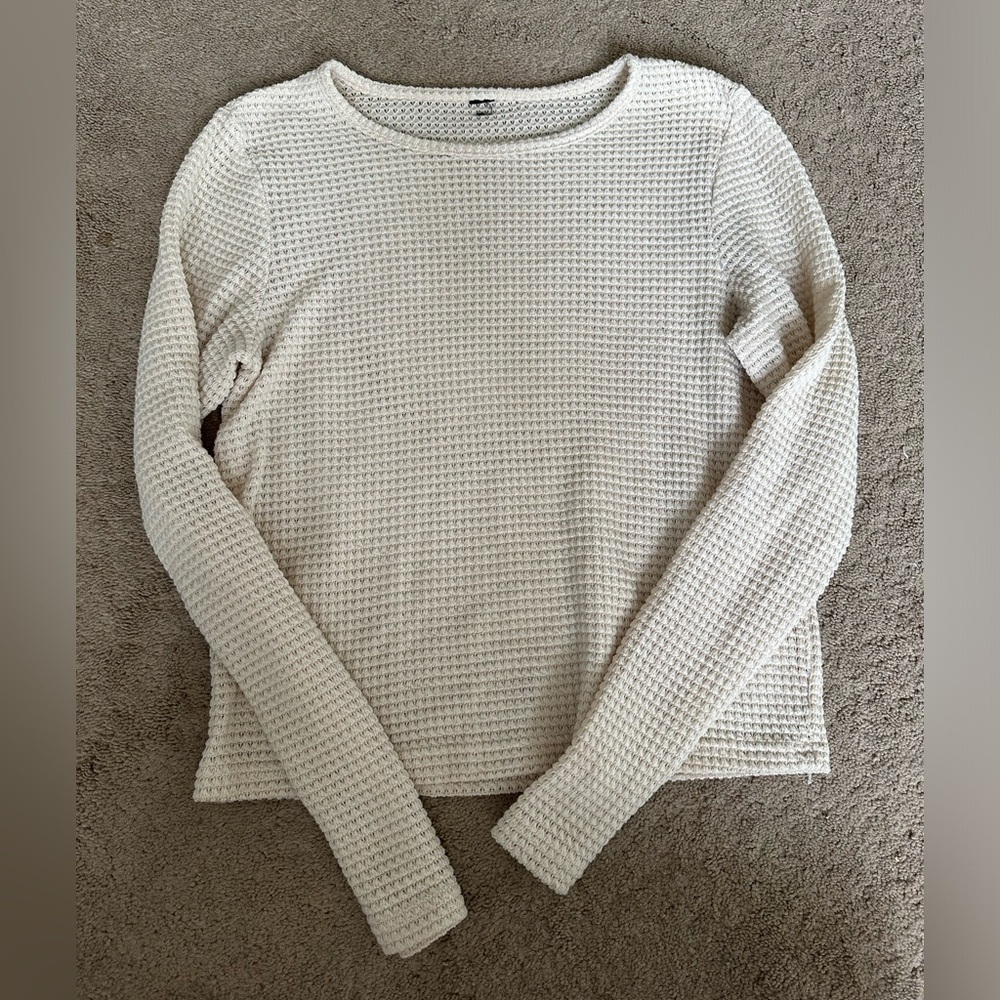 Womens waffle knitted top small